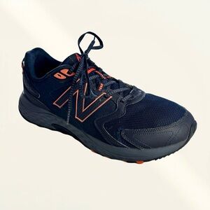 New Balance 410v7 Trail Running Sneakers Athletic Shoes Navy Orange 12 4E Great